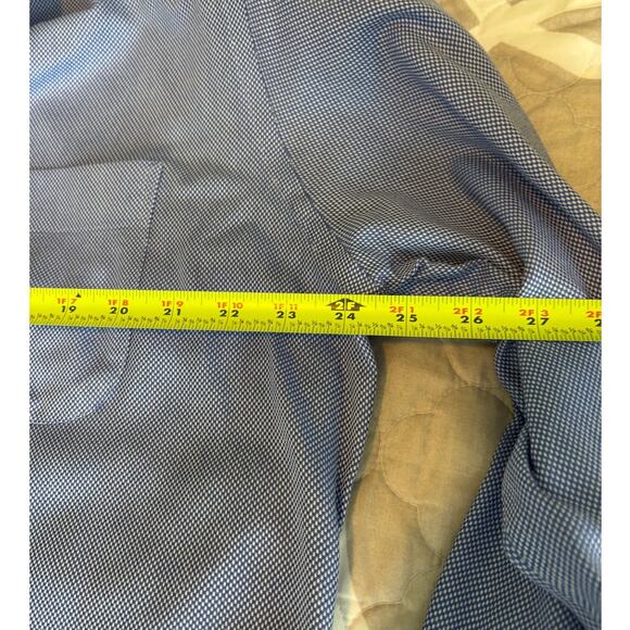 Peter Millar Blue Cotton Easy Care Dress Shirt Large - Picture 6 of 6